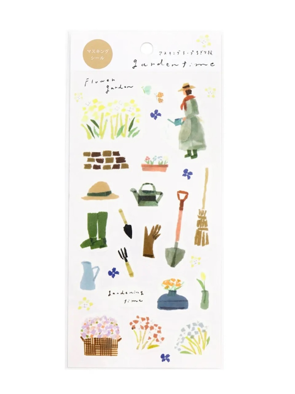 Kamiiso SAIEM x Miki Tamura Washi Stickers - Garden Time